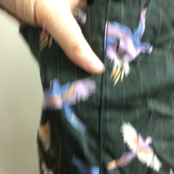 Free People Sunshine of Your Love Parrot Print Strapless Midi Dress Black Size 4 - Picture 4 of 11